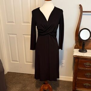 LOFT Black 3/4 sleeve dress